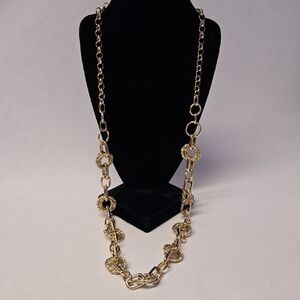 Banana Republic Long Gold Chain Link Necklace